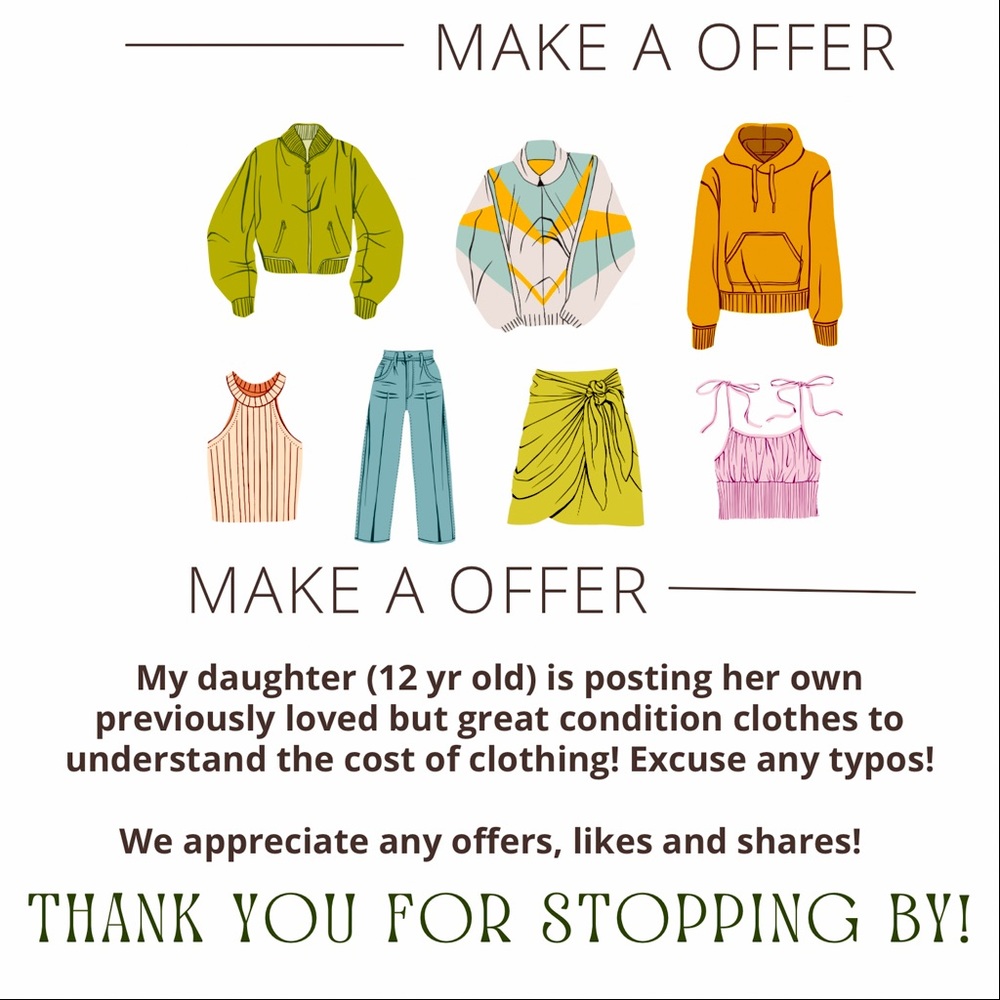 💖My daughter is taking her previously loved wardrobe and selling it online💖